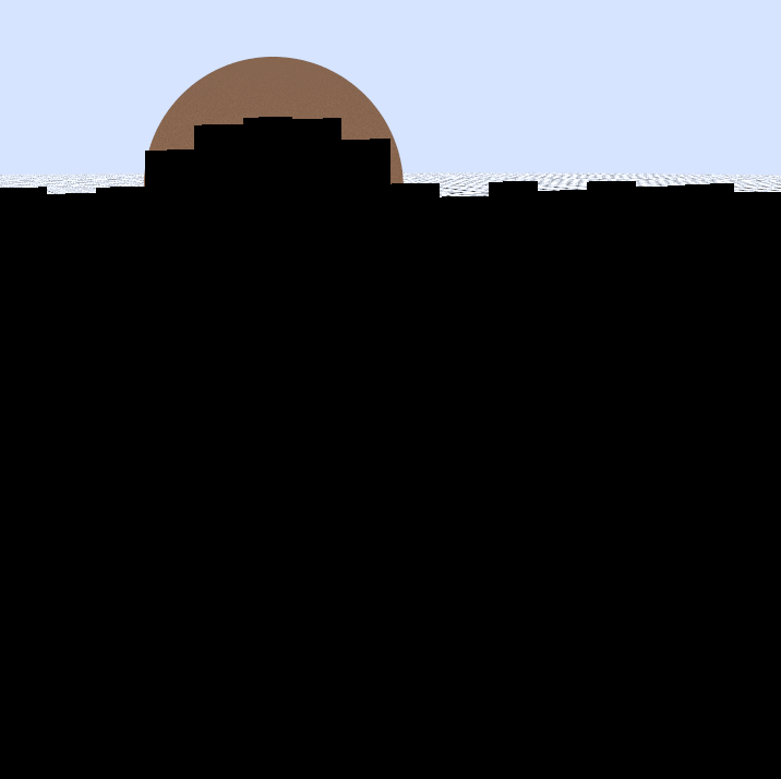 Multithreaded ray tracer output displayed in a Raylib window